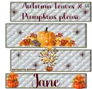 Autumn Leaves & pumpkins please - Jane