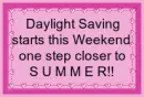 Daylight Saving Starts
