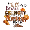 LILLIANA - FALL BREEZE CRUNCHY LEAVES PUMPKIN PLEASE GLITTER