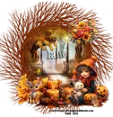Girl with pumpkins - Jane