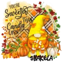 SHAKELA - YOU'RE SWEETER THAN CANDY CORN GNOME FALL AUTUMN