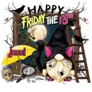 Jessi - Gnome Happy Friday the 13th Black Cat 