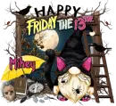 Mikey - Gnome Happy Friday the 13th Black Cat 