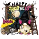 Robbie - Gnome Happy Friday the 13th Black Cat 