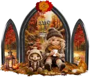 Girl and Teddy/Autumn - Jane