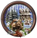 Winter Bear Scene
