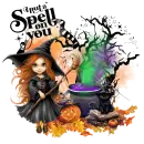 I PUT A SPELL ON YOU - WITCH RED HAIR HALLOWEEN