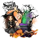 LORAINE - I PUT A SPELL ON YOU  WITCH BROWN HAIR HALLOWEEN