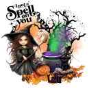 LULU - I PUT A SPELL ON YOU WITCH BROWN HAIR HALLOWEEN