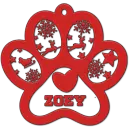 Dog Christmas Ornament - Zoey