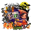 Lilliana - Too Cute To Spook Witch Girl Pumpkin Halloween