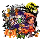 Jacob - Too Cute To Spook Witch Girl Pumpkin Halloween