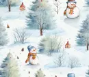 Snowy Winter Background