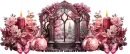 Pink Christmas Divider