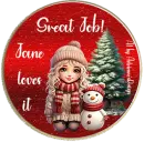 Girl with snowman - Jane 