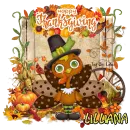 Lilliana - Happy Thanksgiving Turkey Fall Autumn 
