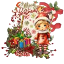 Bren - Merry Christmas Boy Holiday Candy Cane Elf 