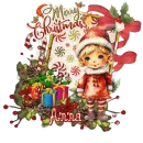 Anna - Merry Christmas Boy Holiday Candy Cane Elf 