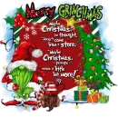Merry Grinchmas Grinch Gnome Christmas Glitter
