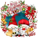 Ari - Gnome Santa & Mrs Claus Snow Merry Christmas Ho Ho Ho