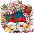 Daniel - Gnome Santa & Mrs Claus Snow Merry Christmas Ho Ho Ho