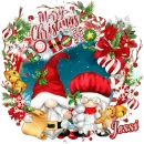 Jessi - Gnome Santa & Mrs Claus Snow Merry Christmas Ho Ho Ho