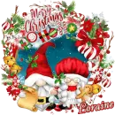 Loraine - Gnome Santa & Mrs Claus Snow Merry Christmas Ho Ho Ho