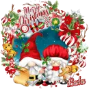 Lulu - Gnome Santa & Mrs Claus Snow Merry Christmas Ho Ho Ho