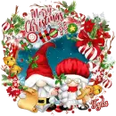 Tyla - Gnome Santa & Mrs Claus Snow Merry Christmas Ho Ho Ho