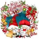 Bren - Gnome Santa & Mrs Claus Snow Merry Christmas Ho Ho Ho