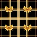 Gold bows Christmas Background