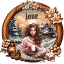 Brunette with drink - Jane