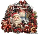 Holiday wishes and Santa Claus wishes