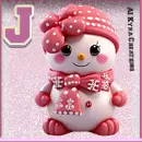 Pink Snowgirl  - J