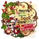 Lulu - Passing by to wish my deer friend a Merry Christmas