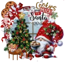 Cookies and Milk for Santa Merry Christmas Gnome