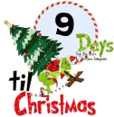 9 Days till Christmas Grinch Countdown