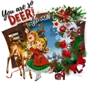 Ari - You are so Deer to Me Christmas Vintage Retro