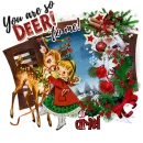 Ariel - You are so Deer to Me Christmas Vintage Retro