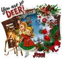 Jessi - You are so Deer to Me Christmas Vintage Retro