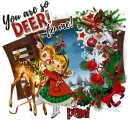 Pami - You are so Deer to Me Christmas Vintage Retro
