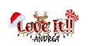 Andrea - I Love It Christmas Reindeer Santa Lights Peppermint