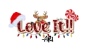 Ari - I Love It Christmas Reindeer Santa Lights Peppermint