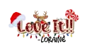 Loraine - I Love It Christmas Reindeer Santa Lights Peppermint