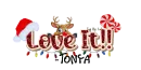 Tonya - I Love It Christmas Reindeer Santa Lights Peppermint