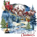 Jacob - May you never be to old to search the skies on Christmas Eve Santa Sleigh Reindeer