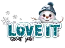 Love it Great job winter snowman blue glitter