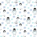 Penguin seamless background