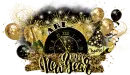 Ari - Happy New Year Cheers Gold Black