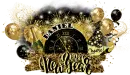 Daniel - Happy New Year Cheers Gold Black